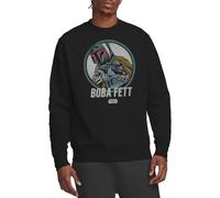Star Wars Retro Boba Unisex Sweatshirt, Black, X-Large
