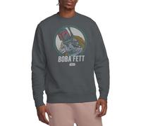 Star Wars Retro Boba Unisex Sweatshirt, Charcoal, Medium