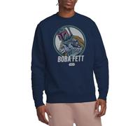 Star Wars Retro Boba Unisex Sweatshirt, Navy, X-Large