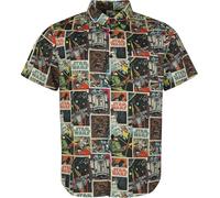 Star Wars Retro Comic Hombre Camisa Manga Corta Multicolor XL 100% algodón Regular