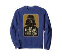 Star Wars Return of The Jedi Darth Vader Sudadera, Unisex para Adultos, Azul Marino, XL