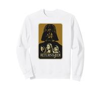 Star Wars Return of The Jedi Darth Vader Sudadera, Unisex para Adultos, Blanco, XXL
