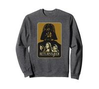 Star Wars Return of The Jedi Darth Vader Sudadera, Unisex para Adultos, Jaspeado Oscuro, M