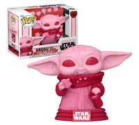 Star Wars SAN VALENTÍN Grogu Con Galletas Rosa 9.5cm Pop Vinyl Figura Funko 493