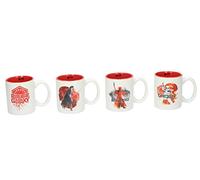 Star Wars Set de Mini Tazas, Cerámica, Multicolor, 5.5 cm, 4