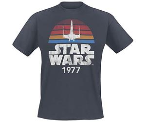 Star Wars Since 1977 Hombre Camiseta Antracita 100% algodón Regular