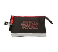 Star Wars Space Mission Estuche Triple Negro 22x12x5 cms Poliéster