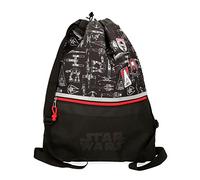 Star Wars Space Mission Mochila Saco con Cremallera Negro 35x46 cms Poliéster