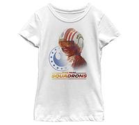 STAR WARS Squadrons Rebel Pilot Girls Short Sleeve Tee Shirt, White, Small