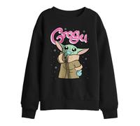 Star Wars Star Wars Grogu Bubble Kids Sweatshirt, Black Sudadera Unisex niños (Pack de 1)