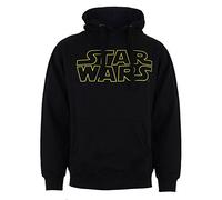 Star Wars Sudadera con Capucha con Logotipo básico Hombre, Negra, Talla S UK