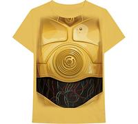 Star Wars - T-Shirt # M Unisex Yellow # C-3po Chest