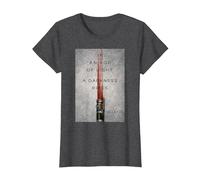 Star Wars The Acolyte Lightsaber Poster A Darkness Rises Camiseta, Mujer, Jaspeado Oscuro, L