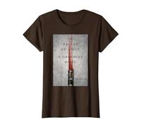 Star Wars The Acolyte Lightsaber Poster A Darkness Rises Camiseta, Mujer, Marrón, L
