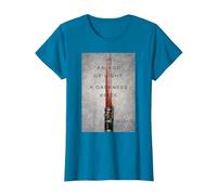 Star Wars The Acolyte Lightsaber Poster A Darkness Rises Camiseta, Mujer, Zafiro, S