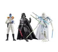 Star Wars The Black Series Darth Vader, Grand Admiral Thrawn, General Grievous, Masters of Evil - Figura de acción Coleccionable de 6 Pulgadas, Paquete de 3 (Exclusivo de Amazon)