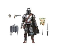 Star Wars The Black Series, El Mandaloriano y Grogu, The Mandalorian & Grogu, Figura Deluxe Coleccionable de 15 cm para Regalar