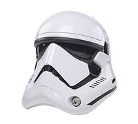 Star Wars The Black Series First Order Stormtrooper Casco electrónico Premium, el último Juego de rol de Jedi Coleccionable