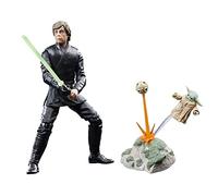 Star Wars The Black Series, Luke Skywalker & Grogu, Libro de Boba Fett, Figuras de acción de 15 cm, Pack de 2 Figuras