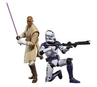 STAR WARS The Black Series Mace Windu y 187th Legion Clone Trooper figura de acción a escala de 6 pulgadas, juego de clones de la república (G0212)