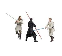 Star Wars The Black Series Qui-Gon Jinn, Darth Maul, OBI-WAN Kenobi The Phantom Menace - Figuras de acción de 6 Pulgadas