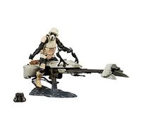 Star Wars The Black Series Speeder Bike Scout Trooper and The Child Toys - Juego de Figuras coleccionables de Mandalorian y vehículos, Exclusivo en Amazon