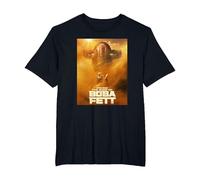 Star Wars The Book of Boba Fett Boba and Fennec Sand Poster Camiseta, Hombre Tallas Grandes, Negro, 2X Alto