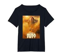 Star Wars The Book of Boba Fett Boba and Fennec Sand Poster Camiseta, Mujer Tallas Grandes, Negro, 4XL Grande