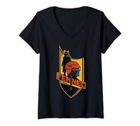 Star Wars The Book Of Boba Fett Fennec Shand Shield Portrait Camiseta Cuello V