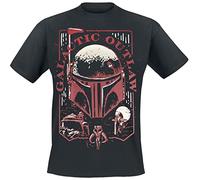 Star Wars The Book of Boba Fett - Galactic Outlaw Hombre Camiseta Negro XL 100% algodón Regular