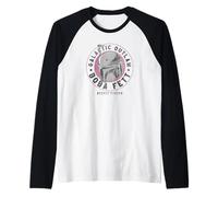 Star Wars The Book Of Boba Fett Helmet Galactic Outlaw Logo Camiseta Manga Raglan
