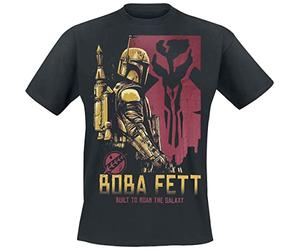 Star Wars The Book of Boba Fett - Roam The Galaxy Hombre Camiseta Negro M 100% algodón Regular