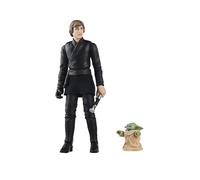 Figura hasbro star wars the book of boba fett luke skywalker & grogu