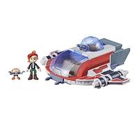 Star Wars - The Crimson Firehawk - Nave 43 cm con 2 Figuras de acción - Juguetes niños pequeños