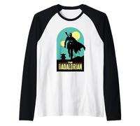 Star Wars The Dadalorian Mandalorian and Grogu Father's Day Camiseta Manga Raglan