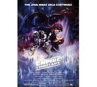 Star Wars The Empire Strikes Back Classic - Póster de película vintage de los años 80 (A3, 297 x 420 mm)