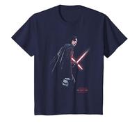 Star Wars The Last Jedi Kylo REN Shadow Camiseta, Niños, Azul Marino, 4 años