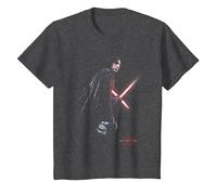 Star Wars The Last Jedi Kylo REN Shadow Camiseta, Niños, Jaspeado Oscuro, 4 años