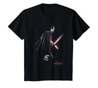 Star Wars The Last Jedi Kylo REN Shadow Camiseta, Niños, Negro, 10 años