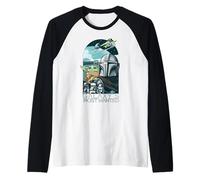 Star Wars: The Mandalorian and Grogu Galaxy's Most Wanted Camiseta Manga Raglan