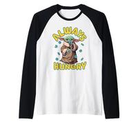 Star Wars: The Mandalorian and Grogu Movie Always Hungry Camiseta Manga Raglan