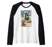 Star Wars The Mandalorian and Grogu Movie Classic Poster Art Camiseta Manga Raglan
