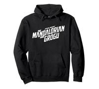 Star Wars The Mandalorian and Grogu Official B&W Movie Logo Sudadera con Capucha