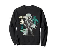 Star Wars The Mandalorian and Grogu Where He Goes, I Go Sudadera