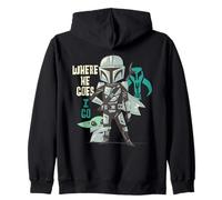 Star Wars The Mandalorian and Grogu Where He Goes, I Go Sudadera con Capucha