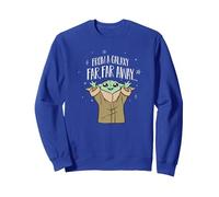 Star Wars: The Mandalorian Baby Yoda from A Galaxy Far Away Sudadera, Unisex para Adultos, Azul Real, XL