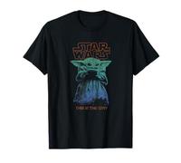 Star Wars: The Mandalorian Baby Yoda Holding Cup Color Faded Camiseta
