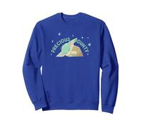 Star Wars: The Mandalorian Baby Yoda Sleepy Precious Bounty Sudadera, Unisex para Adultos, Azul Real, XL