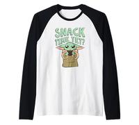 Star Wars: The Mandalorian Baby Yoda Snack Time Yet? Cute Camiseta Manga Raglan