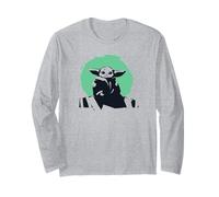 Star Wars: The Mandalorian Baby Yoda The Child Logo Manga Larga